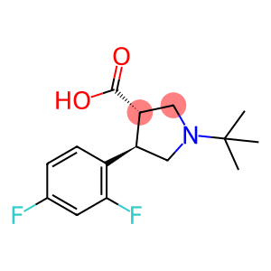 (3S,4R)-1-tert-Butyl-4-(2,4-difluorophenyl)-pyrrolidine-3-carboxylic acid