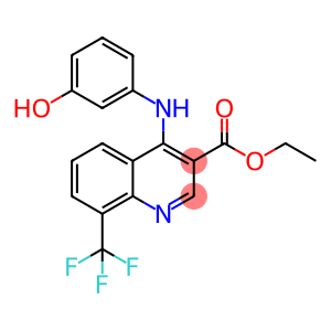 3-Quinolinecarboxylic acid, 4-[(3-hydroxyphenyl)amino]-8-(trifluoromethyl)-, ethyl ester