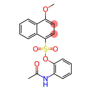 2-(acetylamino)phenyl 4-methoxy-1-naphthalenesulfonate
