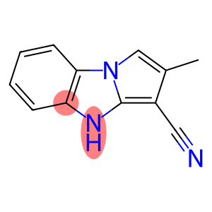 4H-Pyrrolo[1,2-a]benzimidazole-3-carbonitrile,2-methyl-(9CI)