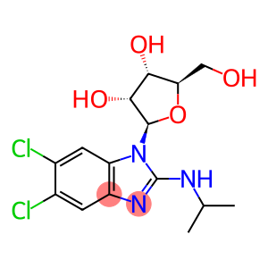1H-Benzimidazol-2-amine, 5,6-dichloro-N-(1-methylethyl)-1-β-D-ribofuranosyl-