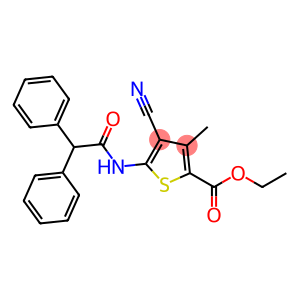 ethyl 4-cyano-5-[(diphenylacetyl)amino]-3-methyl-2-thiophenecarboxylate