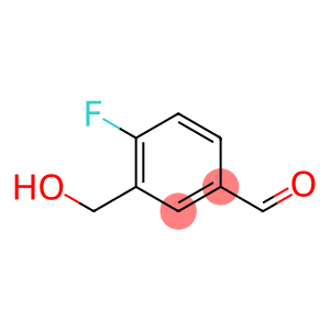 Benzaldehyde, 4-fluoro-3-(hydroxymethyl)- (9CI)