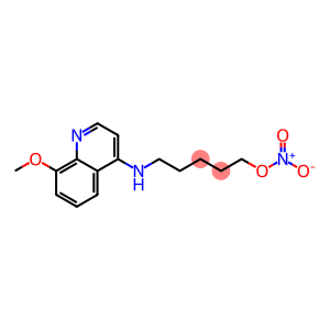 1-Pentanol, 5-[(8-methoxy-4-quinolinyl)amino]-, 1-nitrate