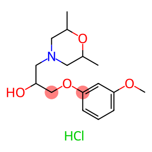 1-(2,6-二甲基吗啉)-3-(3-甲氧基苯氧基)丙-2-醇盐酸盐