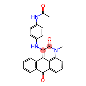N-{4-[(3-methyl-2,7-dioxo-2,7-dihydro-3H-naphtho[1,2,3-de]quinolin-1-yl)amino]phenyl}acetamide