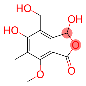4-(Hydroxymethyl)-3,5-dihydroxy-6-methyl-7-methoxyphthalide