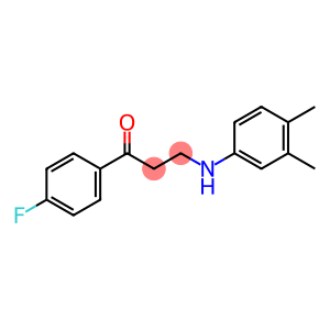 1-Propanone, 3-[(3,4-dimethylphenyl)amino]-1-(4-fluorophenyl)-
