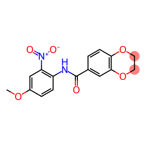 N-(4-methoxy-2-nitrophenyl)-2,3-dihydrobenzo[b][1,4]dioxine-6-carboxamide