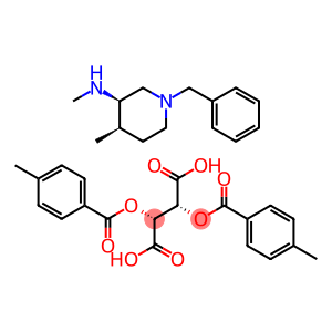 (2R,3R)-2,3-双[(4-甲基苯甲酰基)氧基]丁二酸和 (3R,4R)-N,4-二甲基-1-(苯基甲基)-3-哌啶胺