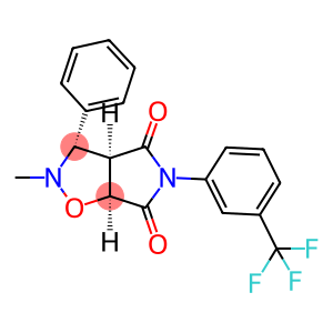 (3S,3aR,6aS)-2-methyl-3-phenyl-5-[3-(trifluoromethyl)phenyl]-hexahydro-2H-pyrrolo[3,4-d][1,2]oxazole-4,6-dione
