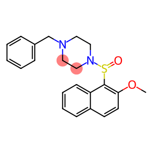 1-BENZYL-4-[(2-METHOXY-1-NAPHTHYL)SULFINYL]PIPERAZINE