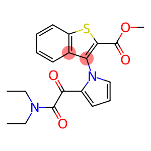METHYL 3-(2-[2-(DIETHYLAMINO)-2-OXOACETYL]-1H-PYRROL-1-YL)-1-BENZOTHIOPHENE-2-CARBOXYLATE