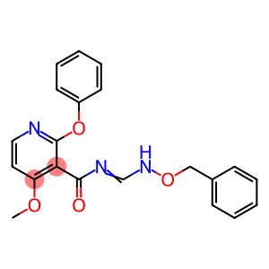 3-Pyridinecarboxamide, 4-methoxy-2-phenoxy-N-[[(phenylmethoxy)amino]methylene]-