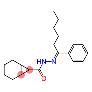 N'-(1-phenylhexylidene)bicyclo[4.1.0]heptane-7-carbohydrazide