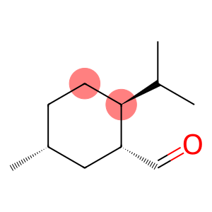 Cyclohexanecarboxaldehyde, 5-methyl-2-(1-methylethyl)-, (1R,2S,5R)-rel- (9CI)