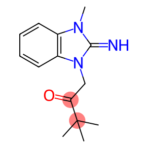 2-Butanone, 1-(2,3-dihydro-2-imino-3-methyl-1H-benzimidazol-1-yl)-3,3-dimethyl-