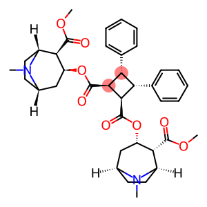 bis[(1R,2R,3S,5S)-2-(methoxycarbonyl)-8-methyl-8-azabicyclo[3.2.1]oct-3-yl](1r,2c,3t,4t)-3,4-diphenylcyclobutane-1,2-dicarboxylate(β-truxilline)