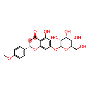 (2S)-7-(beta-D-Glucopyranosyloxy)-2,3-dihydro-5-hydroxy-2-(4-methoxyphenyl)-4H-1-benzopyran-4-one