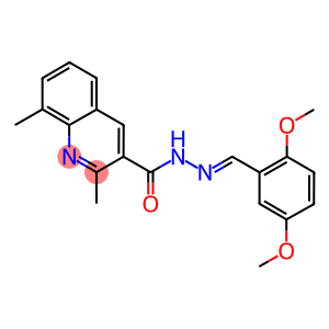 N'-(2,5-dimethoxybenzylidene)-2,8-dimethyl-3-quinolinecarbohydrazide