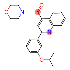 2-(3-isopropoxyphenyl)-4-(morpholin-4-ylcarbonyl)quinoline