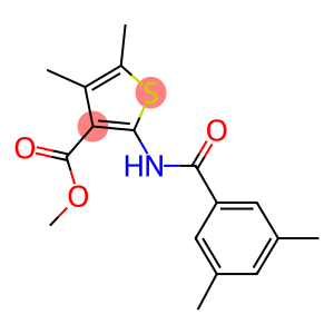 methyl 2-[(3,5-dimethylbenzoyl)amino]-4,5-dimethyl-3-thiophenecarboxylate