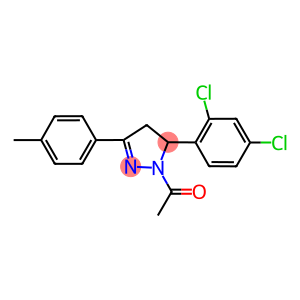 1-acetyl-5-(2,4-dichlorophenyl)-3-(4-methylphenyl)-4,5-dihydro-1H-pyrazole