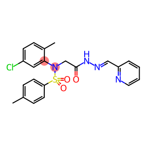 N-(5-chloro-2-methylphenyl)-4-methyl-N-{2-oxo-2-[2-(2-pyridinylmethylene)hydrazino]ethyl}benzenesulfonamide