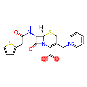 (6R,7R)-8-oxo-3-(pyridin-1-ylmethyl)-7-[(2-thiophen-2-ylacetyl)amino]-5-thia-1-azabicyclo[4.2.0]oct-2-ene-2-carboxylate