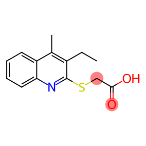 Acetic acid, 2-[(3-ethyl-4-methyl-2-quinolinyl)thio]-