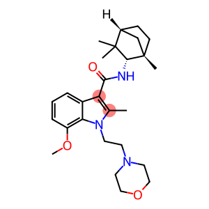 7-methoxy-2-methyl-1-(2-morpholin-4-ylethyl)-N-[(1R,3S,4S)-2,2,4-trimethyl-3-bicyclo[2.2.1]heptanyl]indole-3-carboxamide