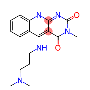 5-[[3-Dimethylamino)propyl]amino]-3,10-dimethylpyrimido[4,5-b]quinoline-2,4(3H,10H)-dionedihydrochloride