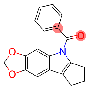 5,6,7,8-Tetrahydro-5-benzoylcyclopenta[b]-1,3-dioxolo[4,5-f]indole