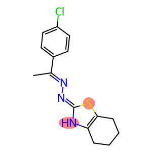4,5,6,7-tetrahydro-1,3-benzothiazol-2(3H)-one [1-(4-chlorophenyl)ethylidene]hydrazone