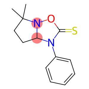5,6,7,7a-Tetrahydro-5,5-dimethyl-1-phenylpyrrolo[1,2-b][1,2,4]oxadiazole-2(1H)-thione