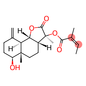 (Z)-2-Methyl-2-butenoic acid (3S,3aβ,5aβ,9aα,9bβ)-dodecahydro-6β-hydroxy-3,5a-dimethyl-9-methylene-2-oxonaphtho[1,2-b]furan-3-yl ester