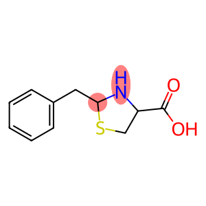 4-Thiazolidinecarboxylic acid, 2-(phenylmethyl)-