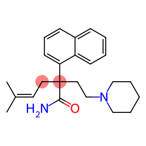 α-(3-Methyl-2-butenyl)-α-(1-naphtyl)-1-piperidinebutyramide