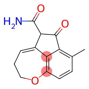 Indeno[7,1-bc]oxepin-5-carboxamide, 2,3,5,6-tetrahydro-7-methyl-6-oxo-
