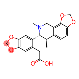 6-[(6R,7R)-6,7,8,9-Tetrahydro-6,8-dimethyl-1,3-dioxolo[4,5-h]isoquinolin-7-yl]-1,3-benzodioxole-5-acetic acid