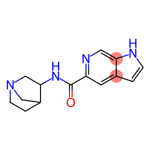 1H-PYRROLO[2,3-C]PYRIDINE-5-CARBOXAMIDE, N-1-AZABICYCLO[2.2.1]HEPT-3-YL-