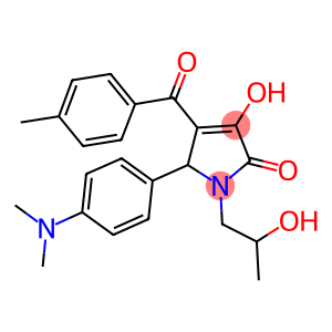 5-[4-(dimethylamino)phenyl]-3-hydroxy-1-(2-hydroxypropyl)-4-(4-methylbenzoyl)-1,5-dihydro-2H-pyrrol-2-one
