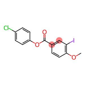 4-chlorophenyl 3-iodo-4-methoxybenzoate