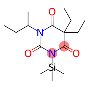 2,4,6(1H,3H,5H)-Pyrimidinetrione, 5,5-diethyl-1-(1-methylpropyl)-3-(trimethylsilyl)-