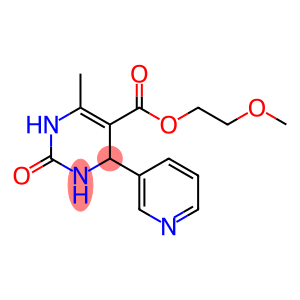 5-Pyrimidinecarboxylic acid, 1,2,3,4-tetrahydro-6-methyl-2-oxo-4-(3-pyridinyl)-, 2-methoxyethyl ester