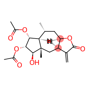 Azuleno[6,5-b]furan-2(3H)-one, 6,7-bis(acetyloxy)decahydro-5-hydroxy-4a,8-dimethyl-3-methylene-, (3aR,4aS,5R,6S,7R,7aS,8R,9aR)-