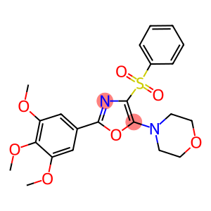 4-[4-(phenylsulfonyl)-2-(3,4,5-trimethoxyphenyl)-1,3-oxazol-5-yl]morpholine
