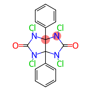 1,3,4,6-tetrachloro-3a,6a-diphenyltetrahydroimidazo[4,5-d]imidazole-2,5(1H,3H)-dione