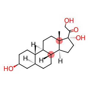 Pregnan-20-one, 3,17,21-trihydroxy-, (3-beta,5-alpha)- (9ci)
