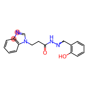 1H-Benzimidazole-1-propanoic acid, 2-[(2-hydroxyphenyl)methylene]hydrazide